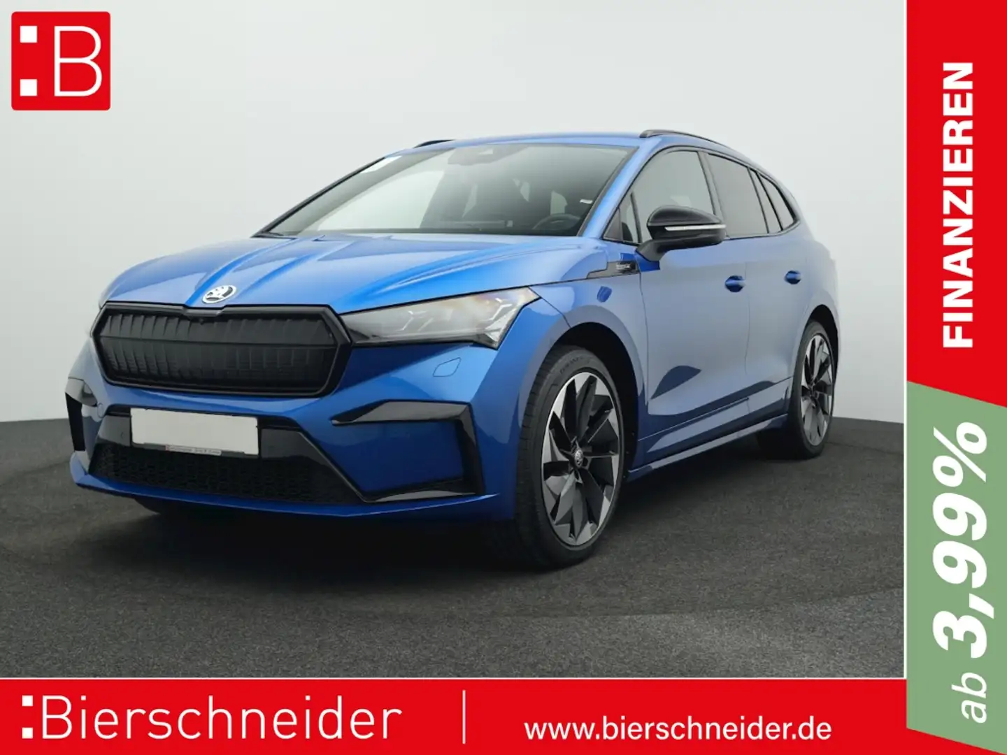 Skoda Enyaq 80x 4x4 SportLine AHK KAMERA LED WÄRMEPUMPE SUPERN Blau - 1
