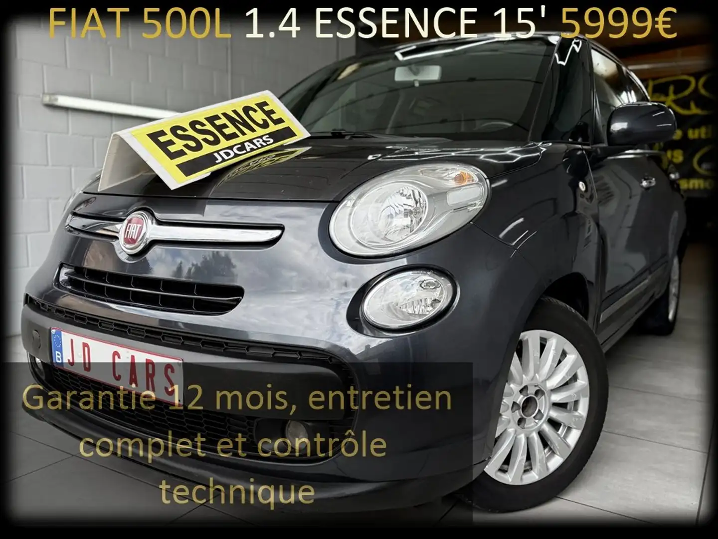 Fiat 500L 500L 1.4 ESSENCE ‼️GARANTIE 1 AN CTOK‼️ Grijs - 1