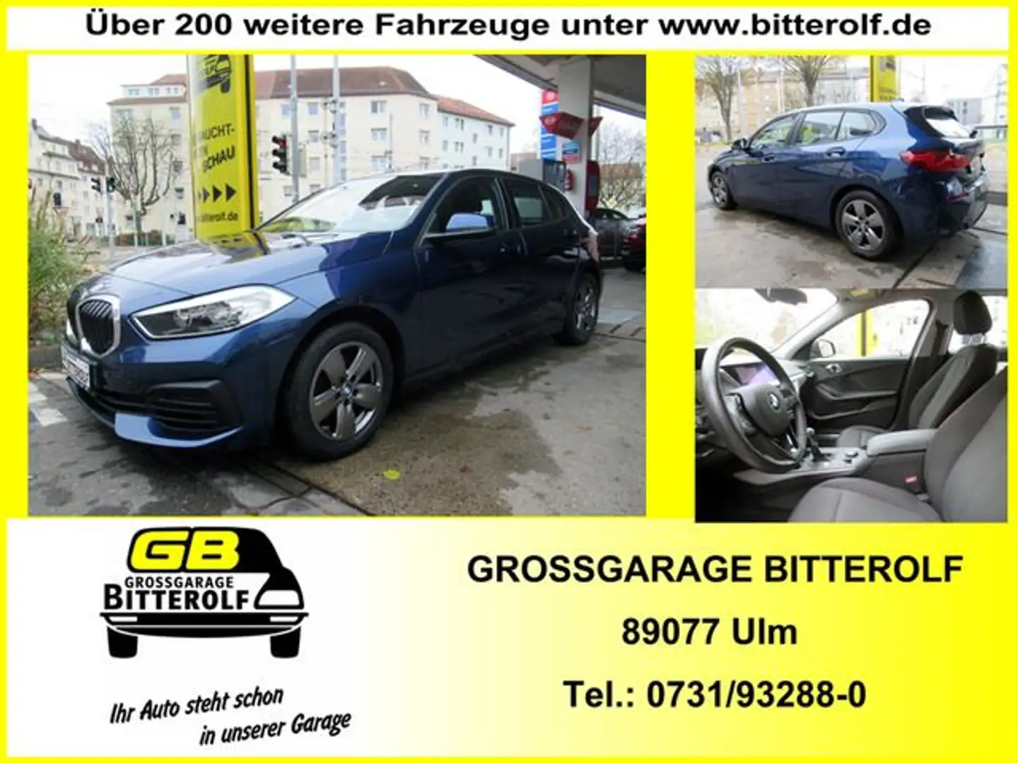 BMW 116 d Advantage 5tg Navi/SHZ/PDC/Memory Blau - 1