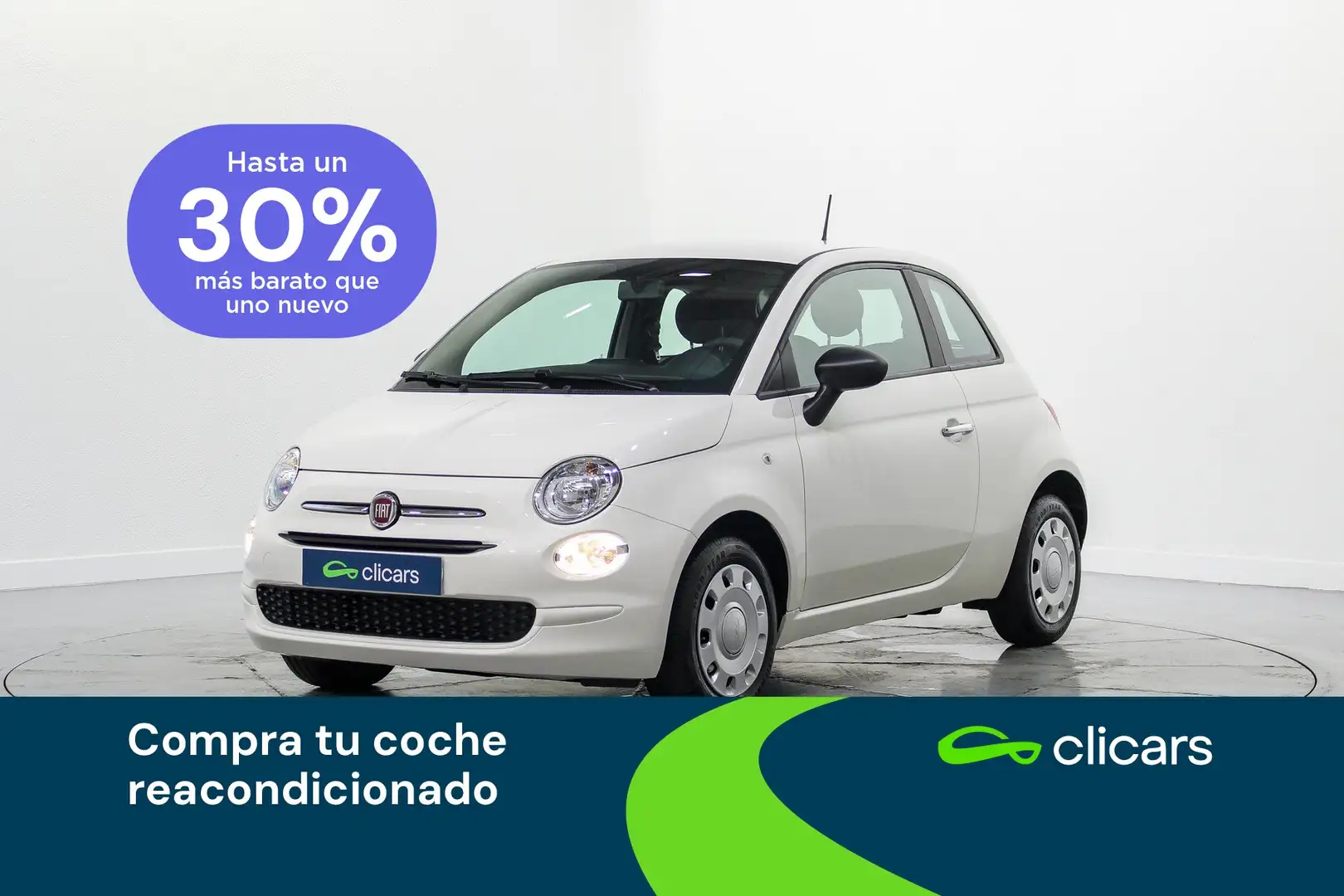 Fiat 500 1.0 Hybrid Monotrim 52kW Blanco - 1