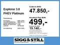 Ford Explorer 3.0 PHEV Platinum PANO*LED*ACC*CAM*7-SITZE Silber - thumbnail 4