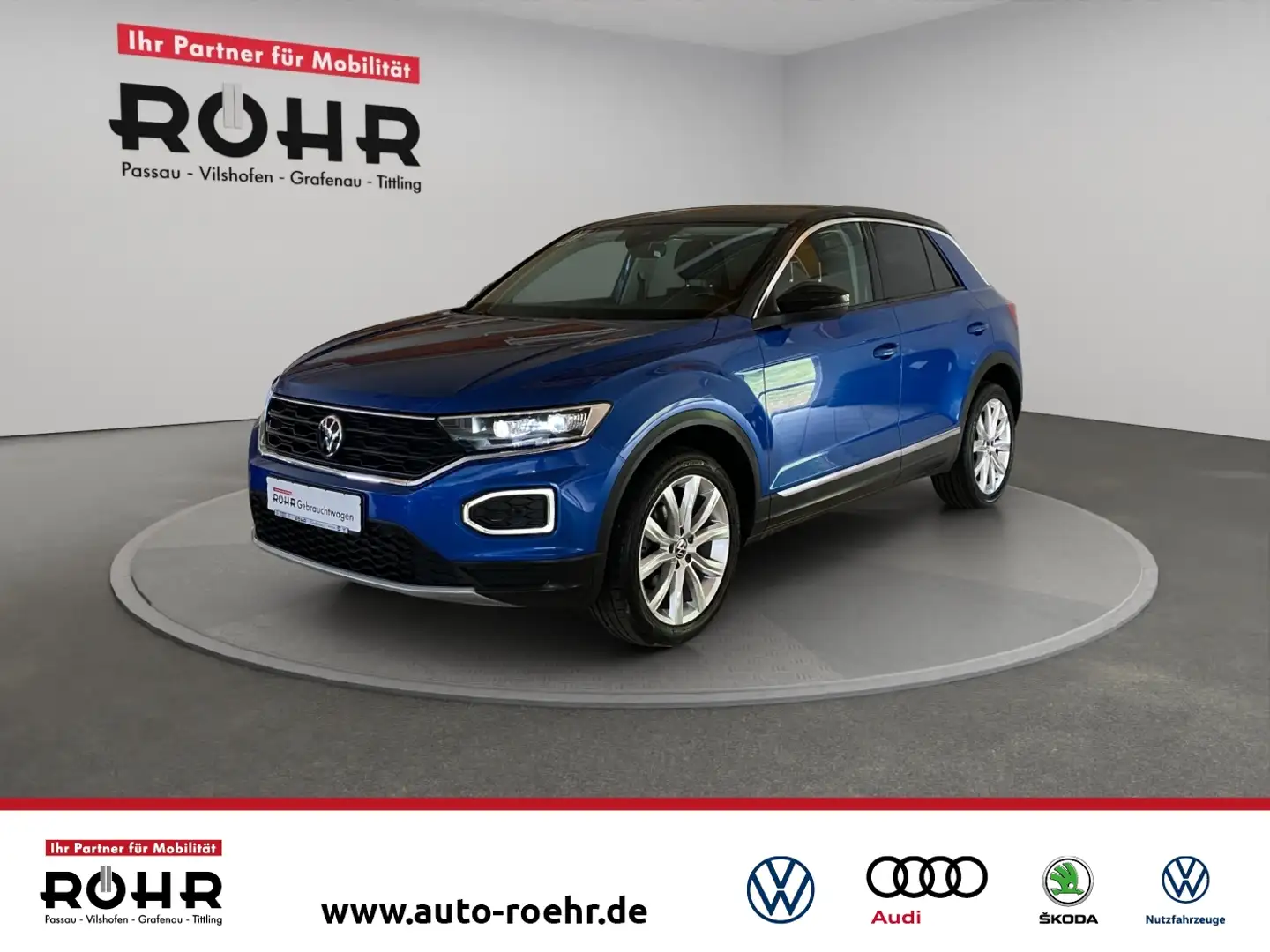 Volkswagen T-Roc Style 1.5 TSI BMT DSG (AHK.Kamera.Klima.Navi.ACC.L Blau - 1
