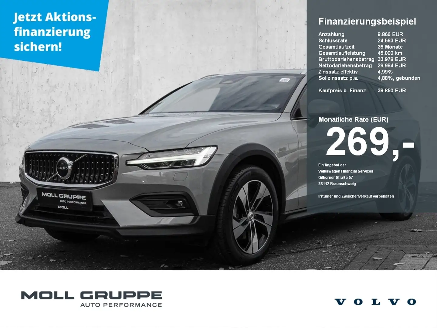 Volvo V60 V 60 Cross Country B4 AWD Ultimate Grau - 1