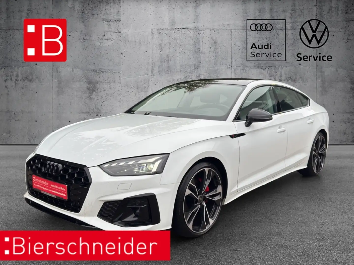 Audi A5 Sportback 40 TDI qu. S tronic line LED 20 PANO KAM Weiß - 1