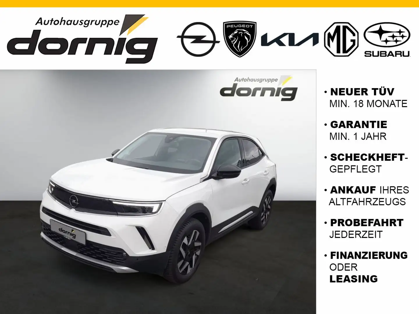 Opel Mokka Eleg., PDC, SHZ, Klimaaut. Weiß - 1