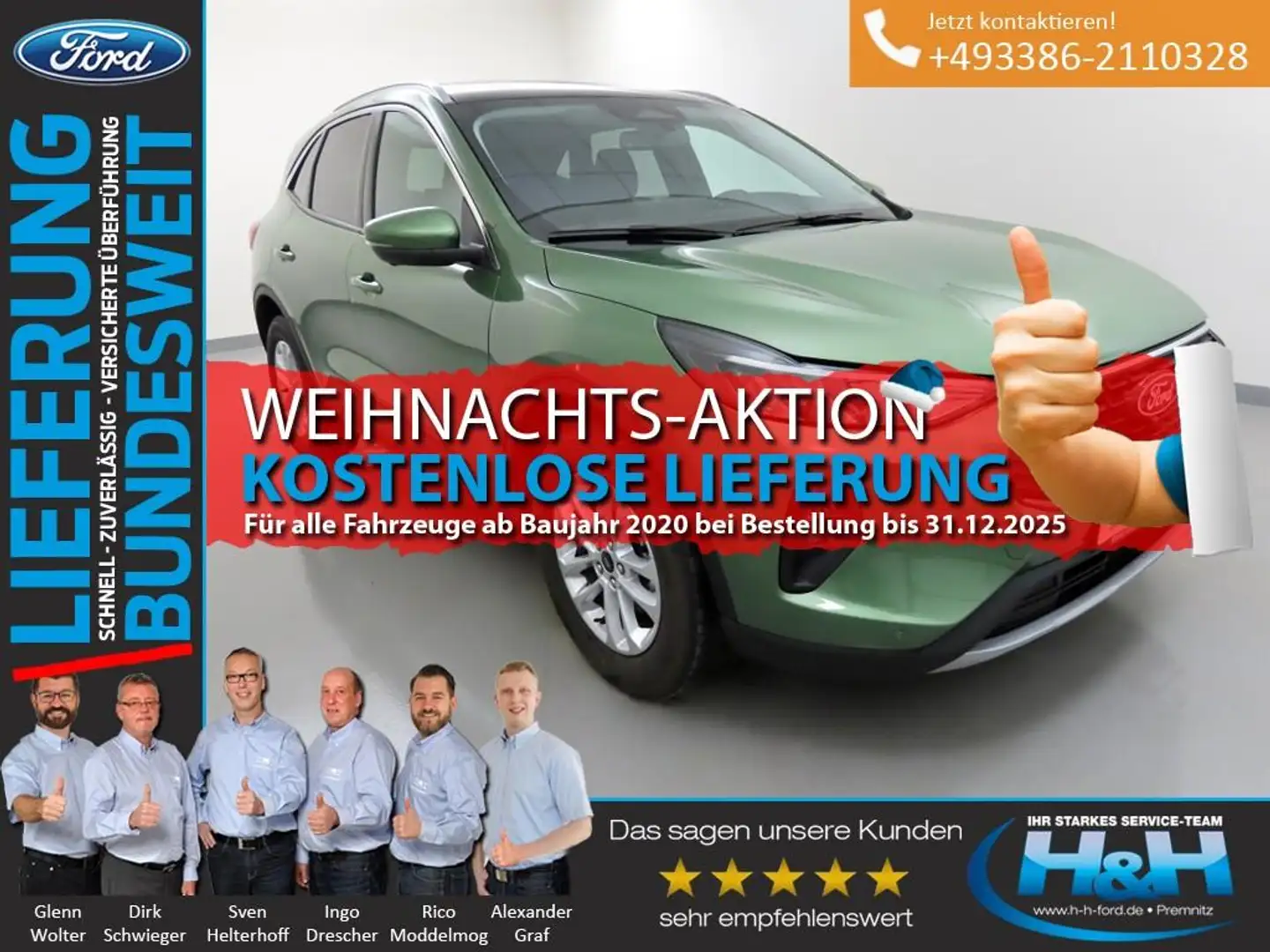 Ford Kuga 1.5 EcoB Titanium AHK+LED+iACC+360°Kamera Vert - 1