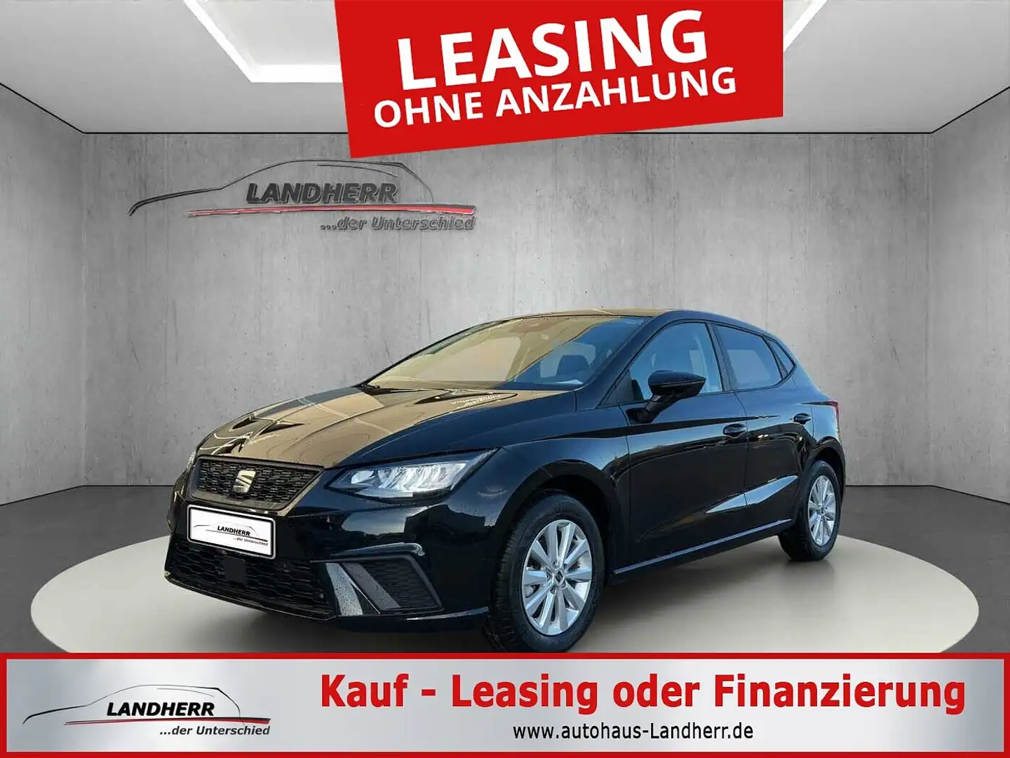 SEAT Ibiza Style 5 J. Garantie/LED/Navi Schwarz - 1