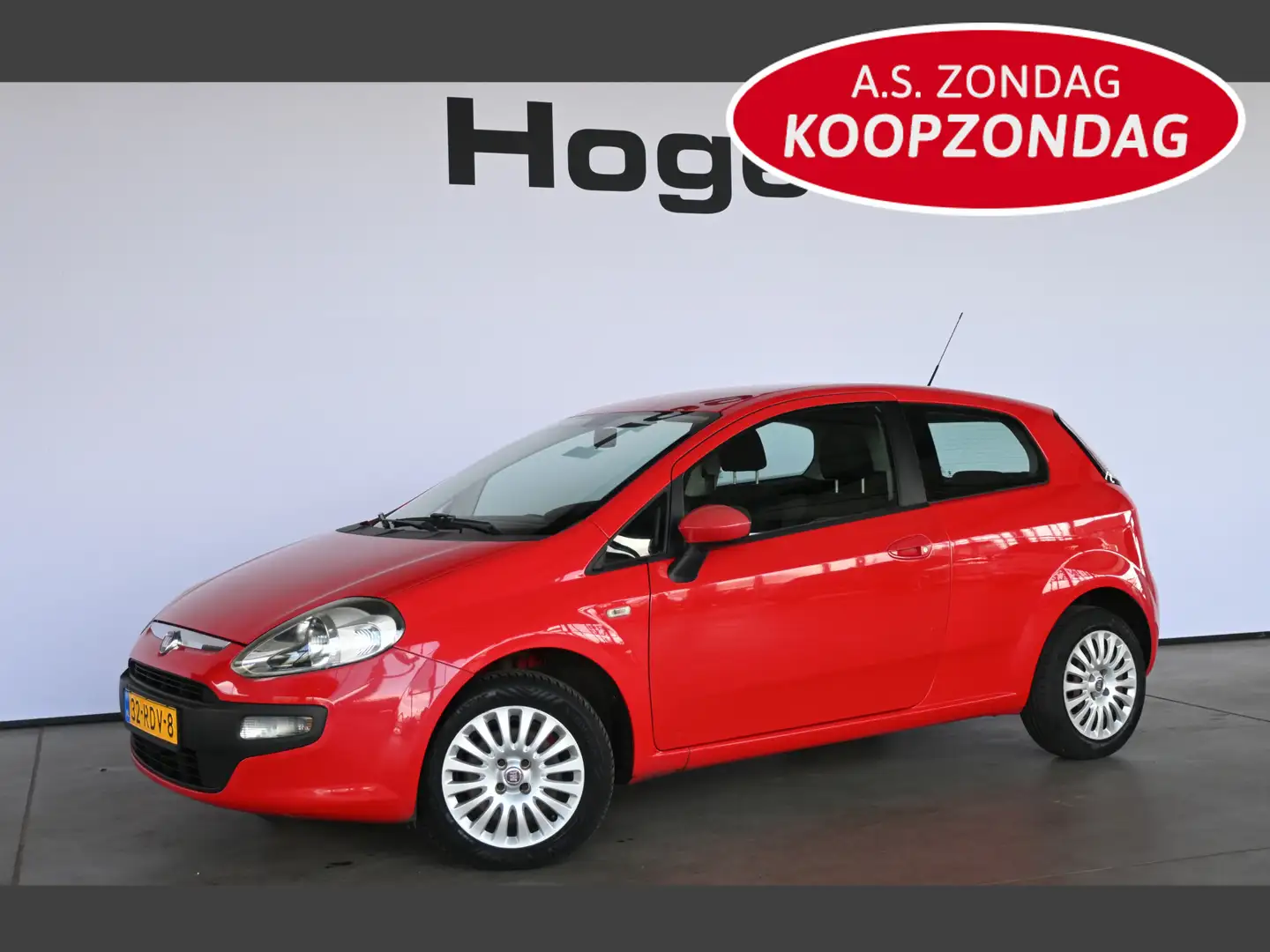 Fiat Punto Evo 1.4 Dynamic Automaat Airco Cruise Control All in P Rojo - 1