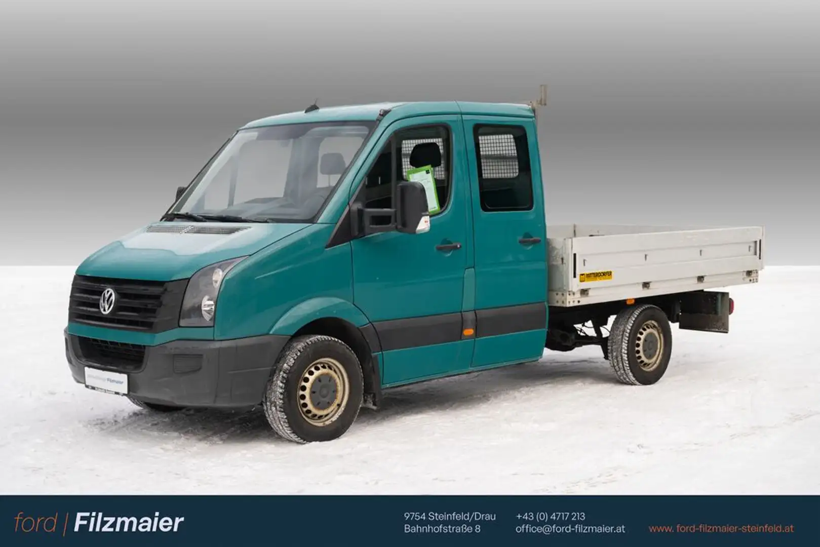 Volkswagen Crafter Pritsche 35 mittlerer Radstand mit Doppelkabine Grün - 1