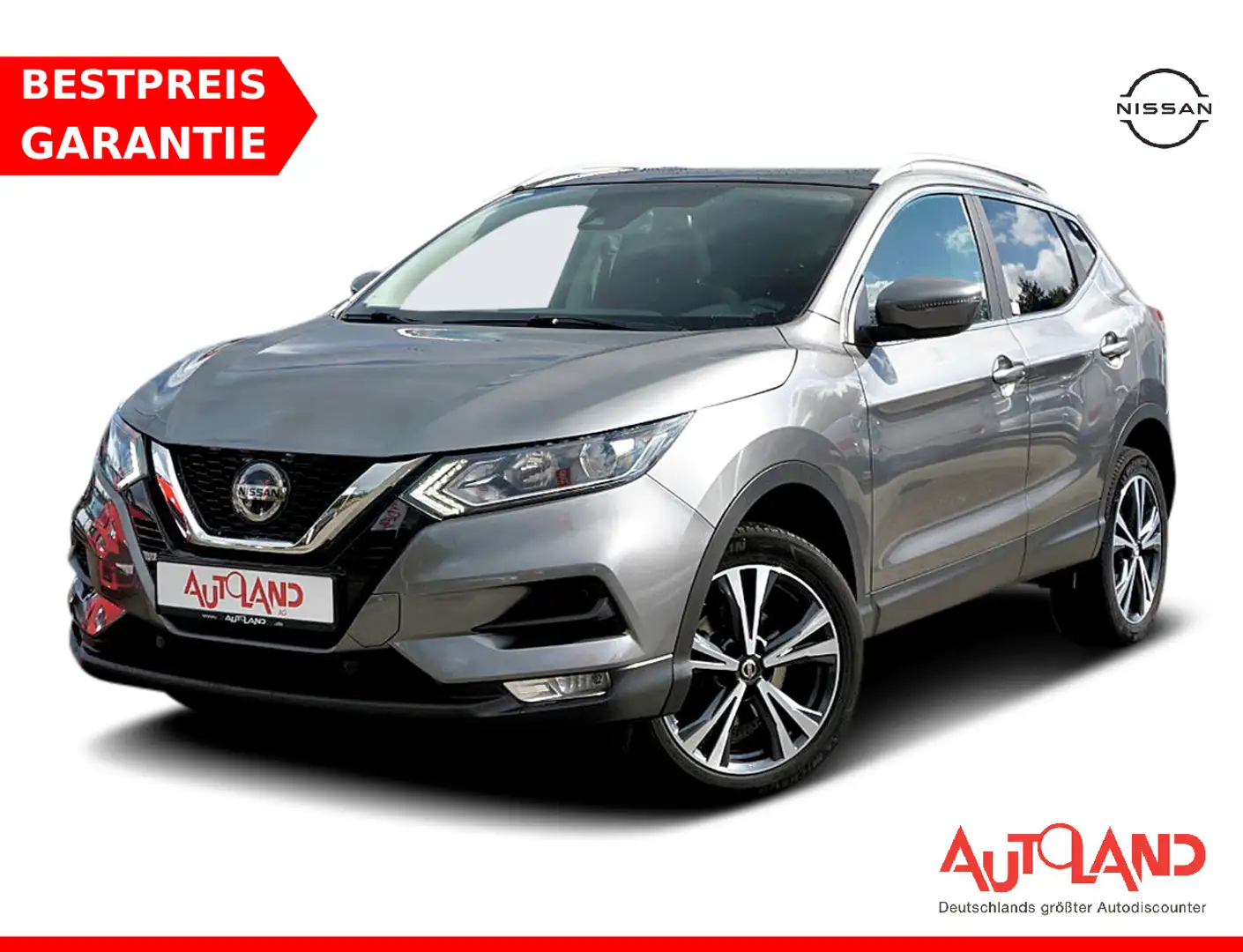 Nissan Qashqai 1.3 N-Connecta Panorama Kamera Navi PDC Grau - 1