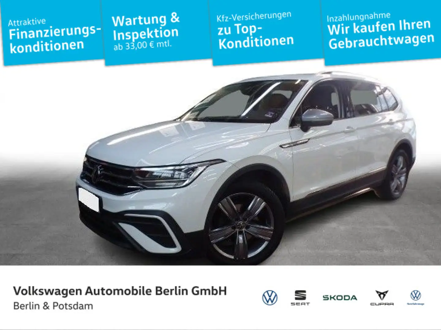Volkswagen Tiguan Allspace 1.5 TSI Life Pano AHK LED APP Weiß - 1