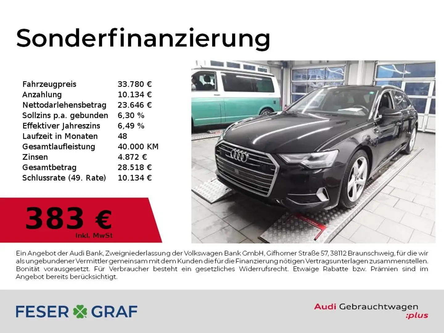 Audi A6 Avant 50 TFSI e S Line LED,Navi,Leder,Kamera Schwarz - 1