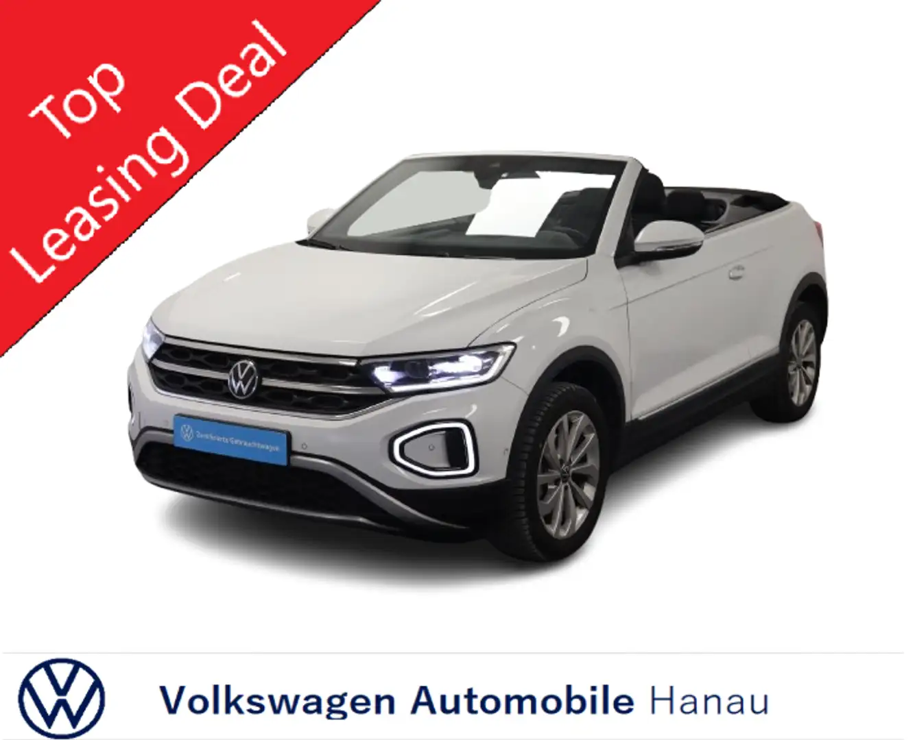 Volkswagen T-Roc Cabrio Style 1.0 TSI LED+ R-KAM GANZJAHRESREIFEN Bianco - 1