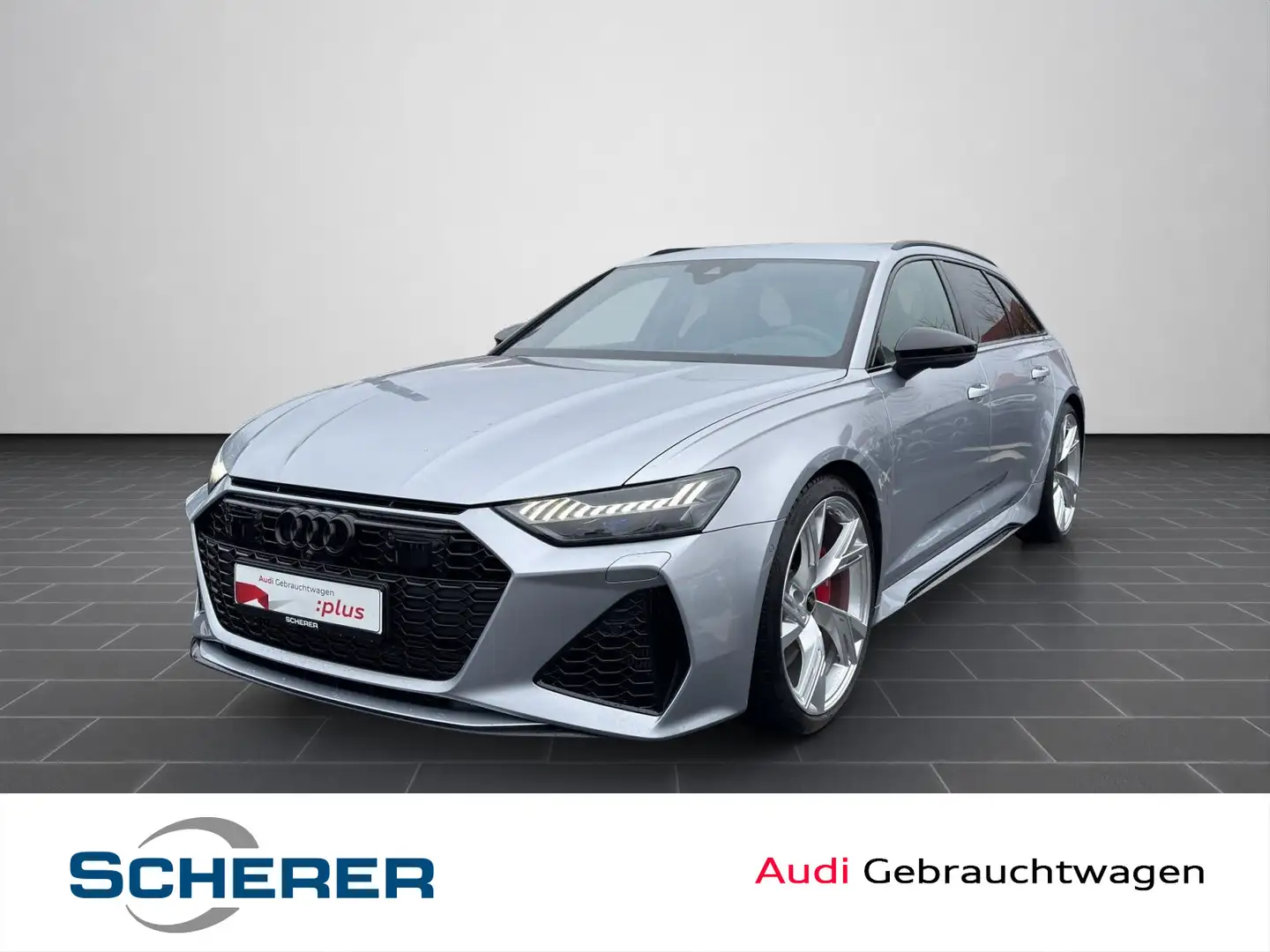 Audi RS6 RS6 Avant *HUD*B&O*LASER*STANDHZ.* Argent - 1