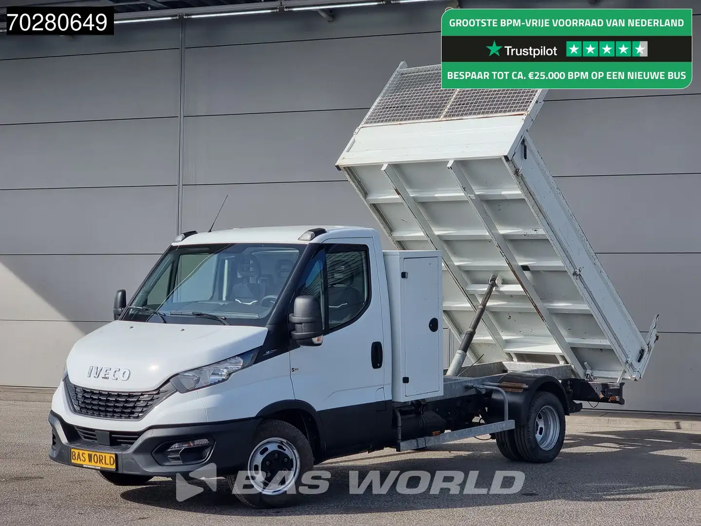 Iveco Daily 35C14 Kipper met Kist Dubbellucht 3,5t Trekhaak Ai Blanc - 1