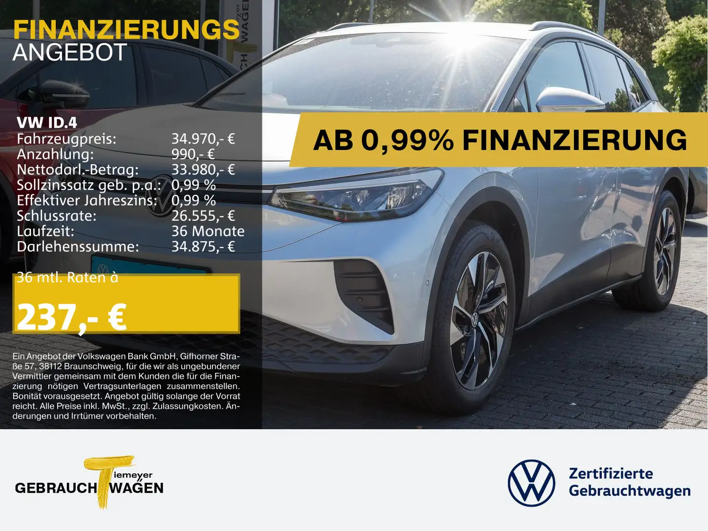 Volkswagen ID.4 PRO WÄRMEPUMPE KAMERA NAVI SITZH LM19 Plateado - 1