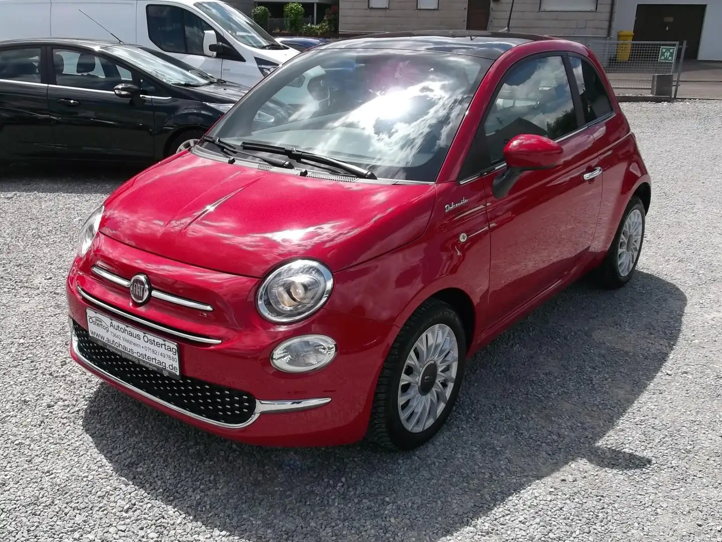 Fiat 500 DolceVita 1.0 Hybrid GSE DAB Glasdach Tempomat Tei Rojo - 1