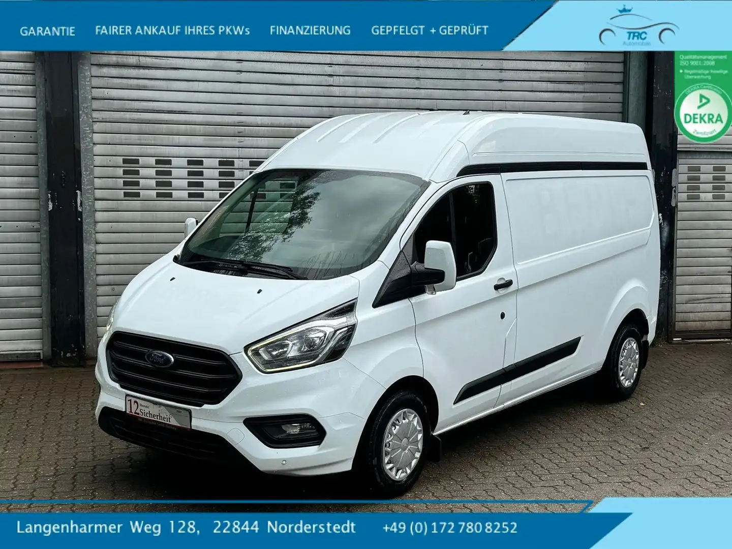 Ford Transit Custom Kasten 300 L2H2 Trend Hochdach White - 1