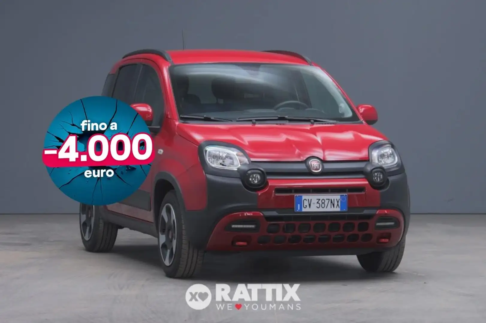 Fiat Panda 1.0 Firefly Hybrid 70CV Cross 5p.ti Rouge - 1
