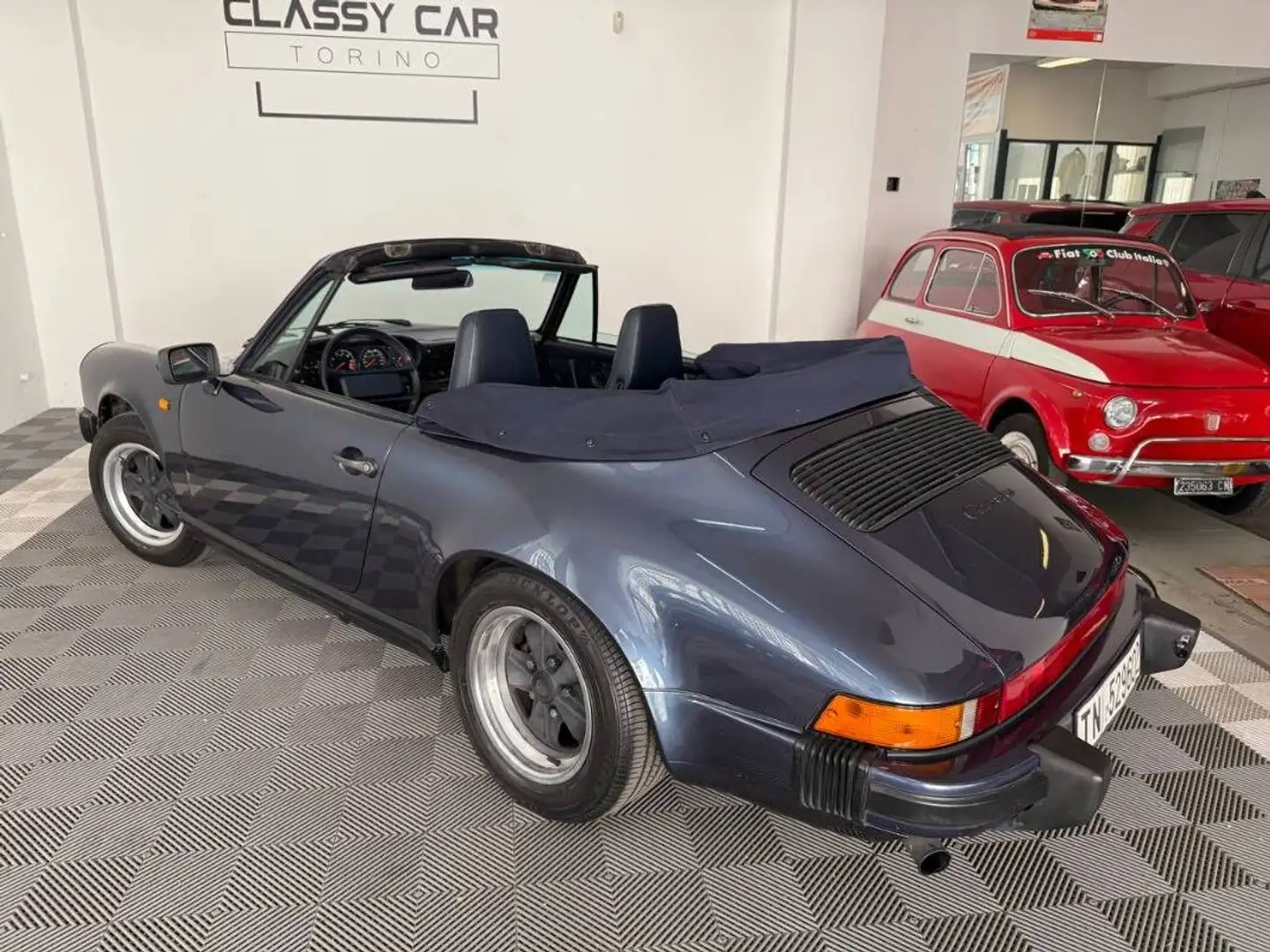 Porsche 930 911 3.2 Carrera Cabriolet Blau - 1