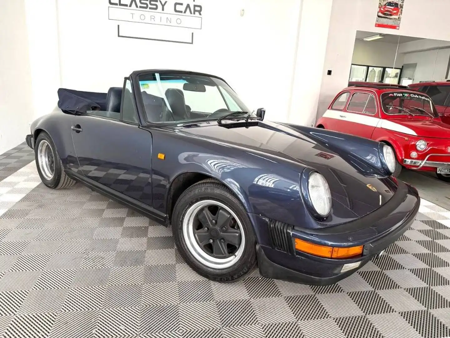 Porsche 930 911 3.2 Carrera Cabriolet Blau - 2