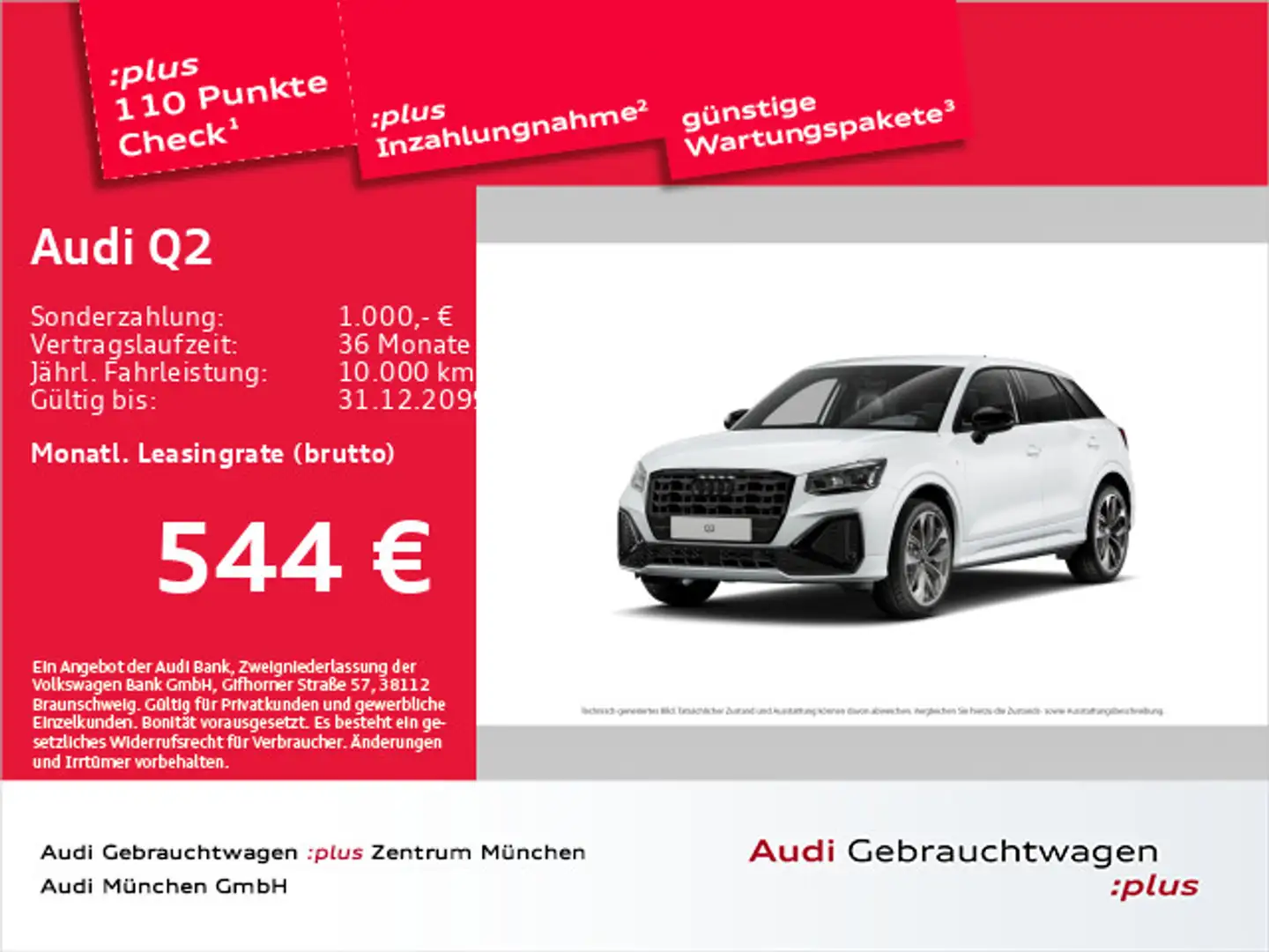 Audi Q2 35 TFSI S tronic S line Virtual/LED Weiß - 1