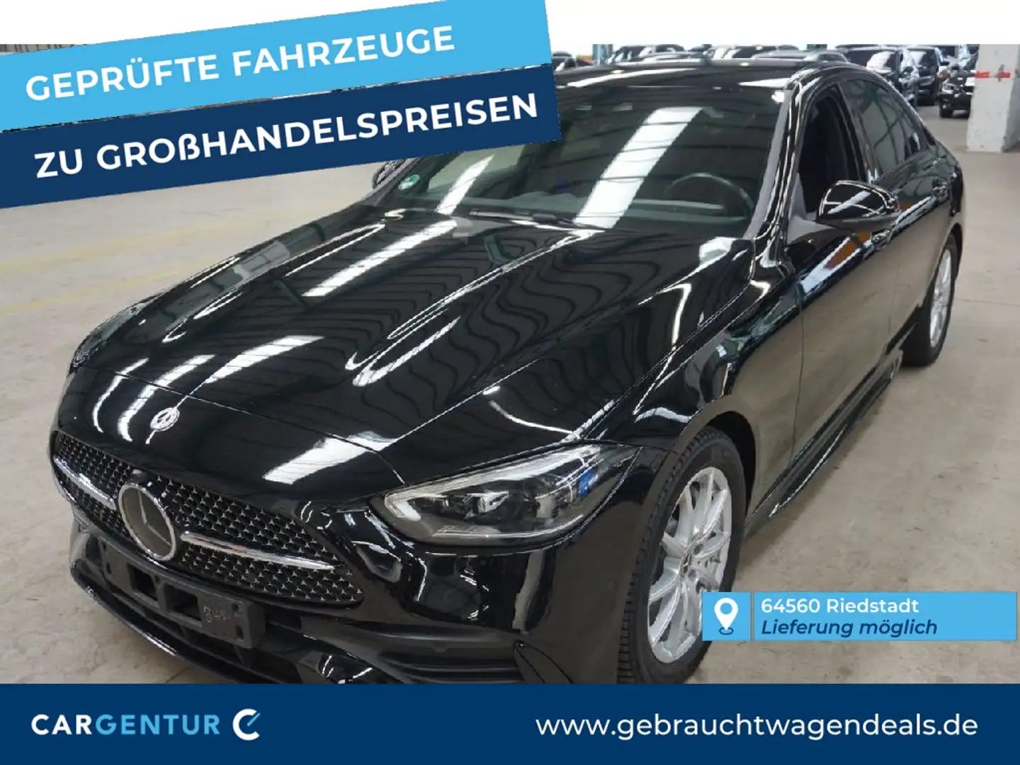 Mercedes-Benz C 220 d AMG Line SpoSi ACC BLIS Key LED Lane AUT Schwarz - 1