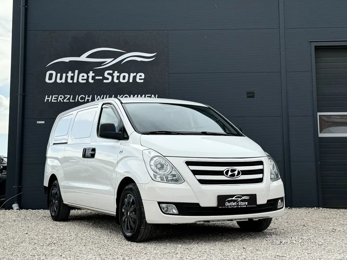 Hyundai H-1 Kasten*Flügeltüren h.*Klima*Lang*Garantie* Blanc - 1
