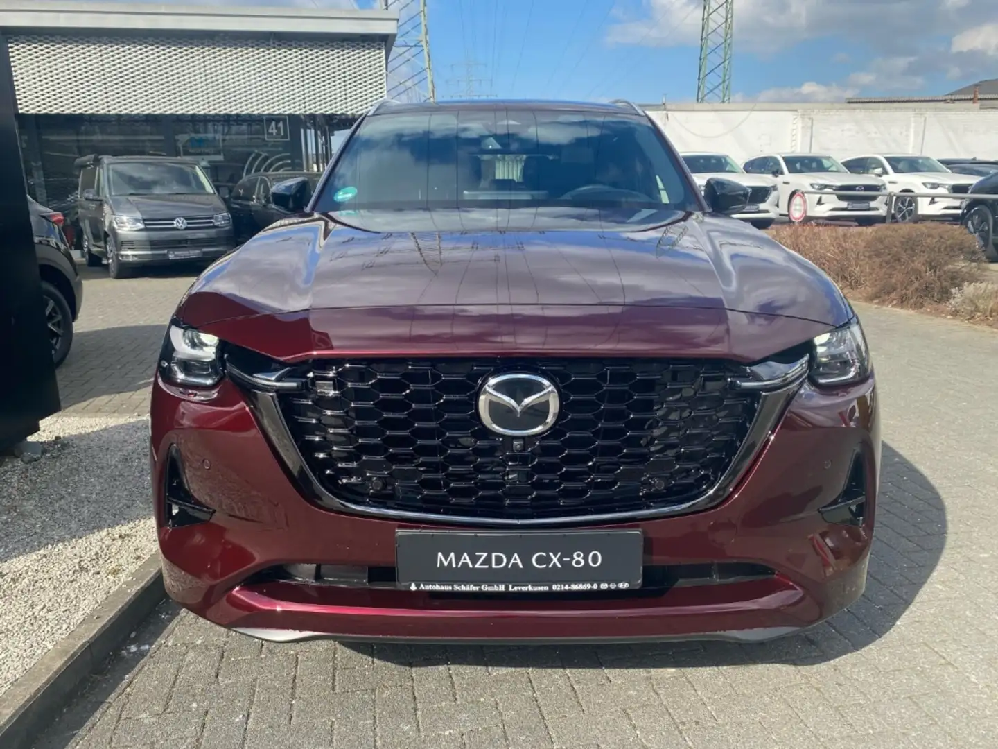 Mazda CX-80 HOMURA PLUS e-Skactiv-D 3.3l AWD 7-Sitzer HUD El. Rot - 2