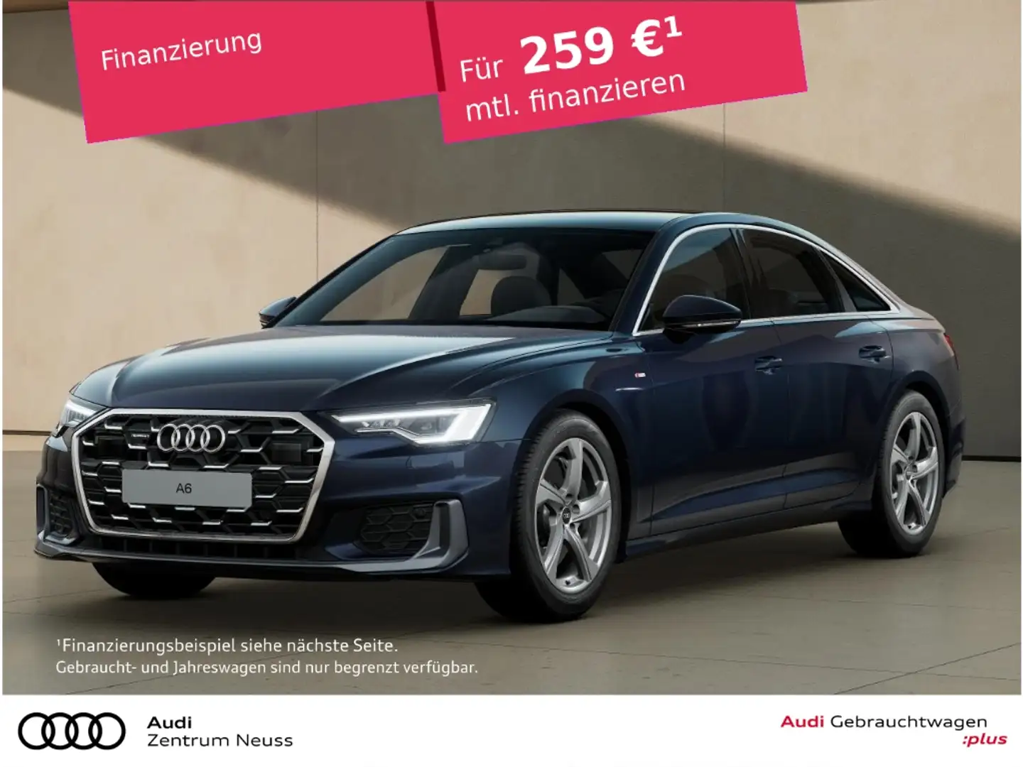 Audi A6 Limo S line 55 TFSI quattro Blau - 1