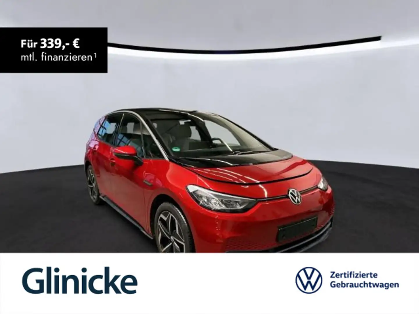 Volkswagen ID.3 Pro S 150 kW (5-Sitzer) Navi Wärmepumpe RFK Rot - 1