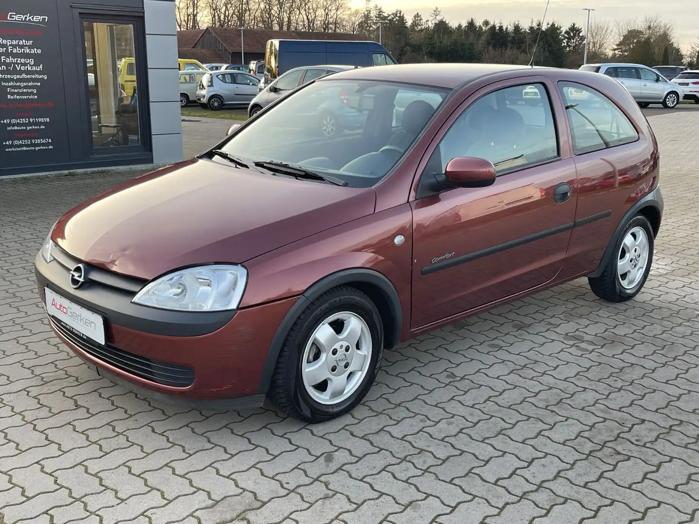 Opel Corsa 1.2 16V Automatik Klima 34.453 KM Rot - 2