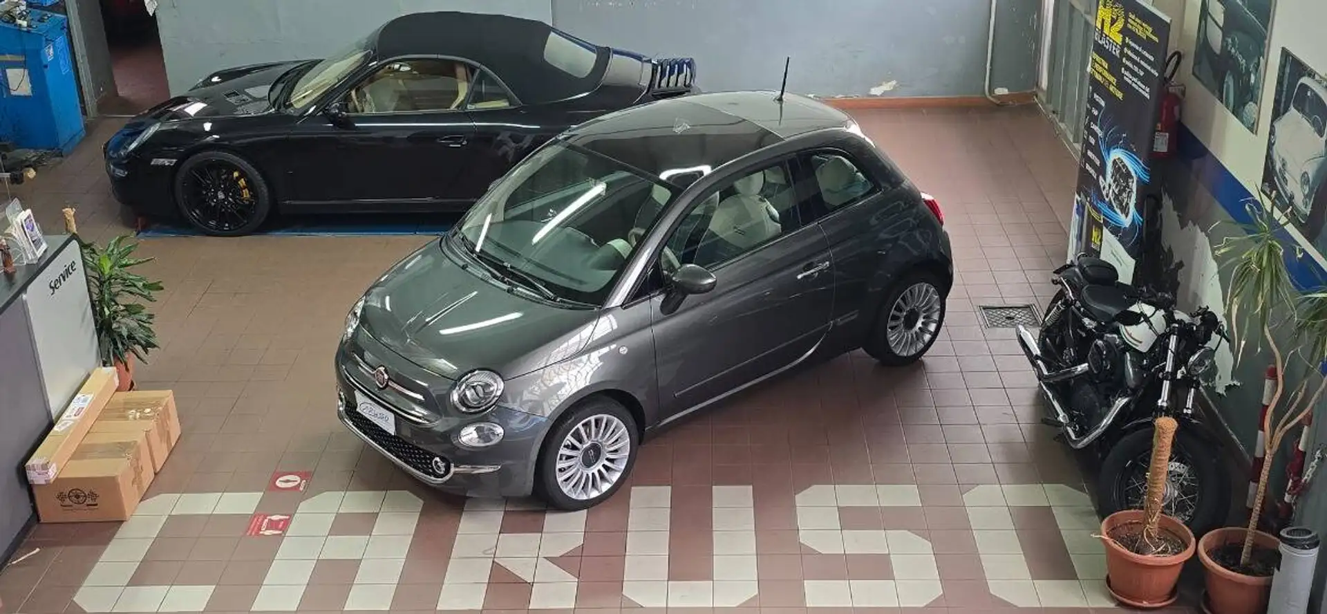 Fiat 500 1.2 Lounge 69cv *GAR FIAT 2ANNI* Grigio - 1