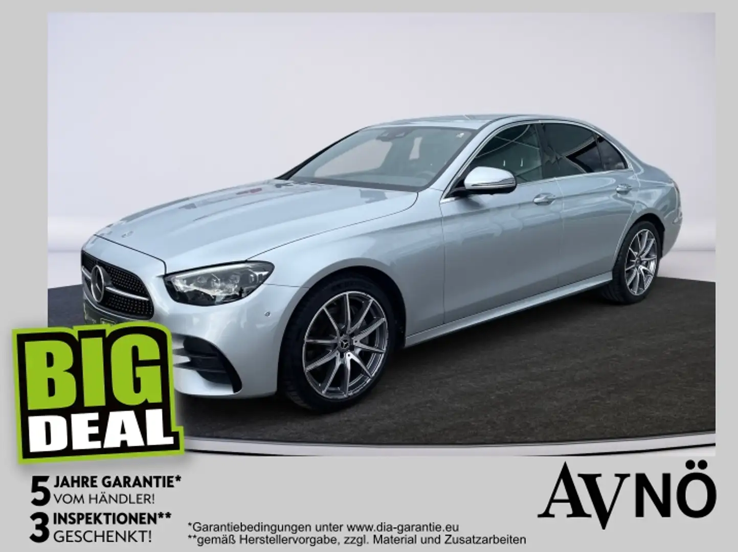 Mercedes-Benz E 220 d 4Matic  AMG Line 2xKlima AHK AUT Kam. LM Silber - 1