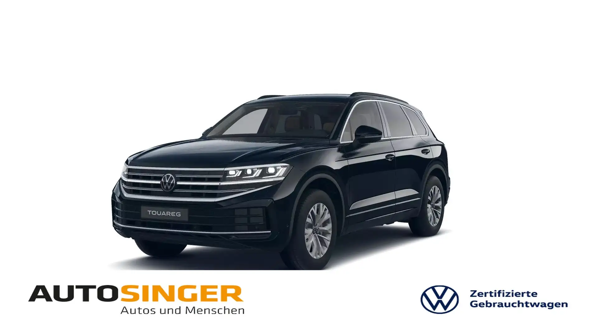 Volkswagen Touareg Elegance TDI 4M *AHK*LUFTF*STDHZ*LEDER* Schwarz - 1