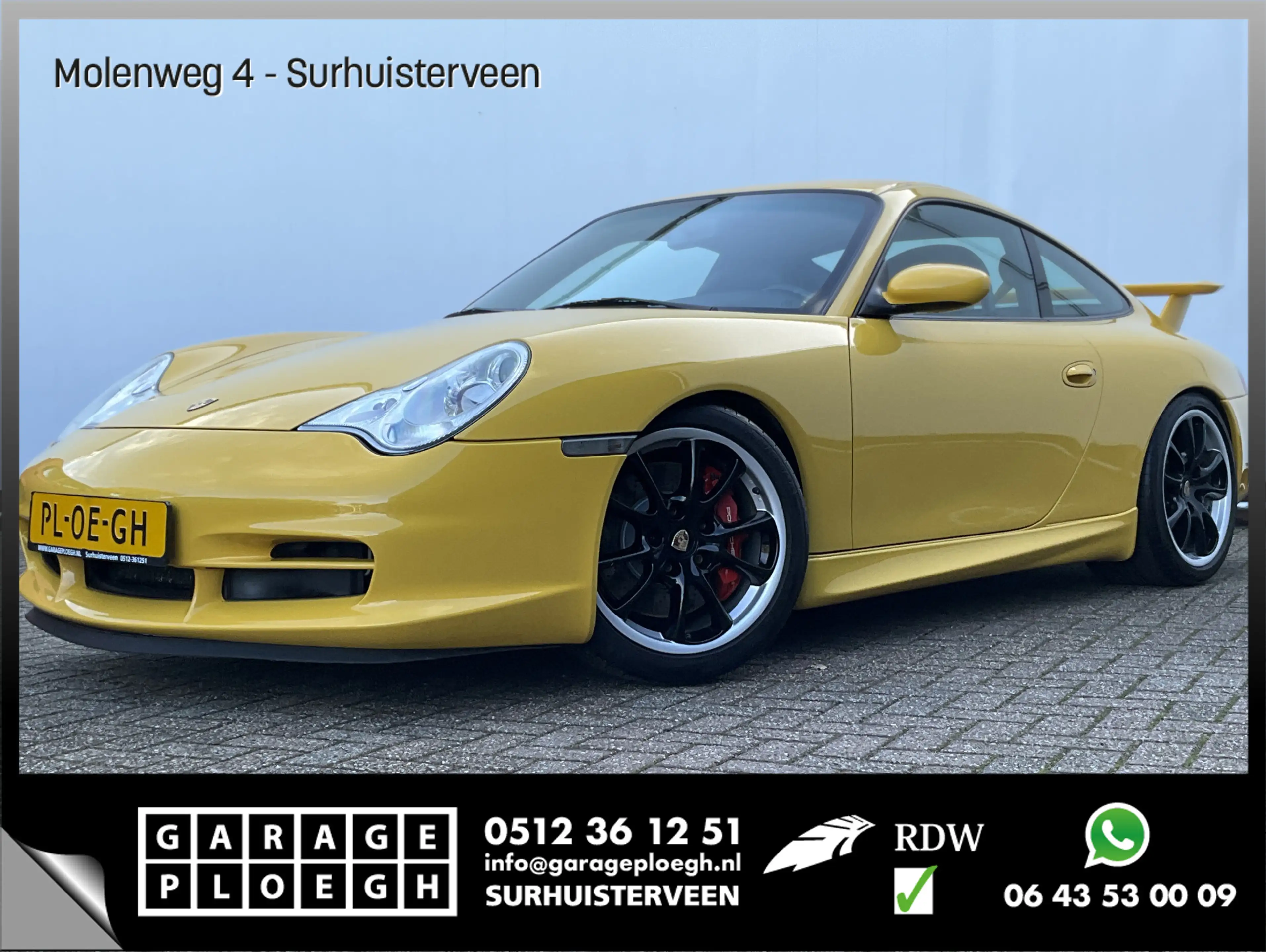Porsche 996 3.6 Coupé 996 GT3 Collect Car Speed Yellow Carbon