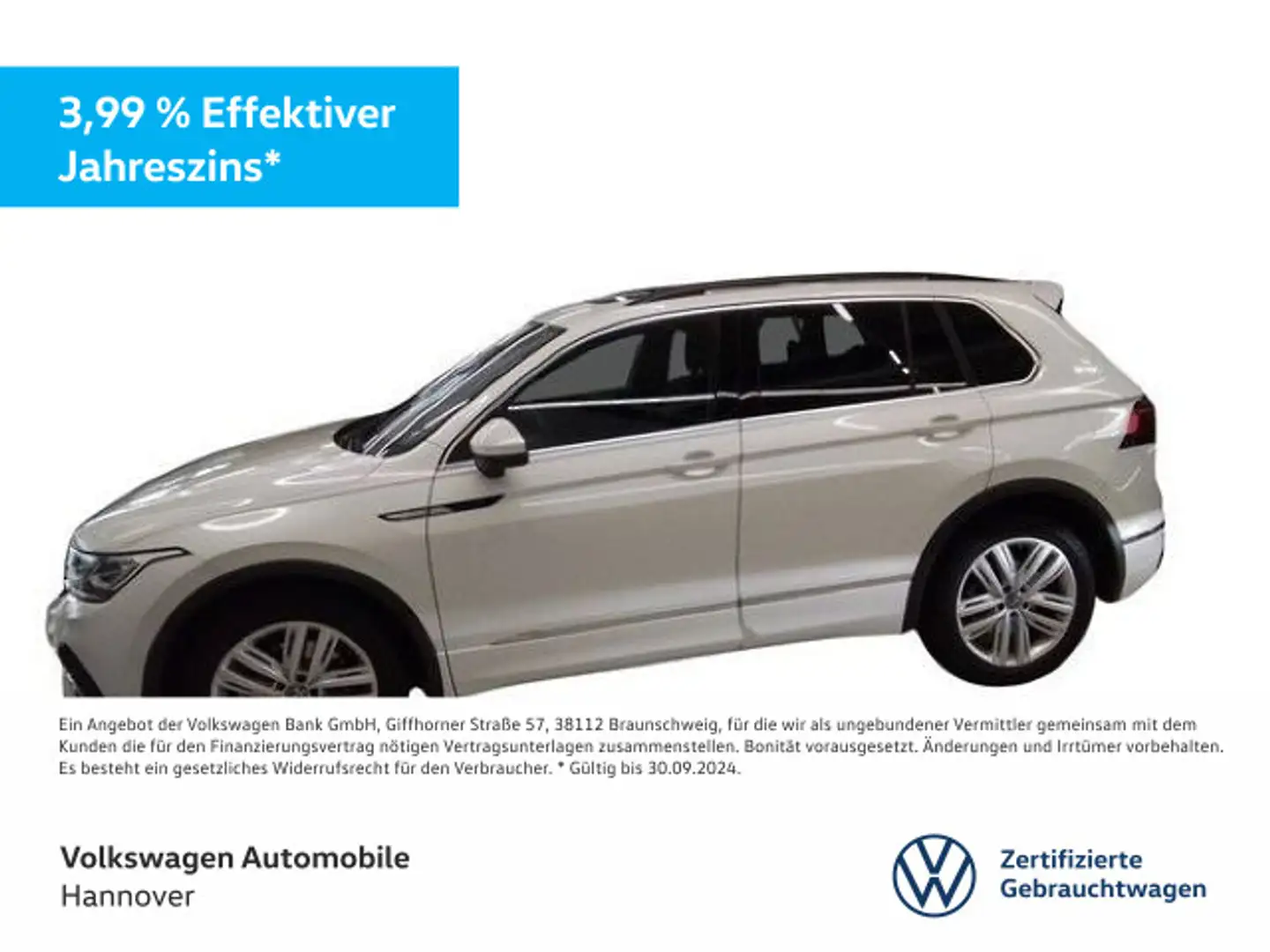 Volkswagen Tiguan 2.0 TSI DSG R-Line AHK Navi Pano IQ-LED S Weiß - 1