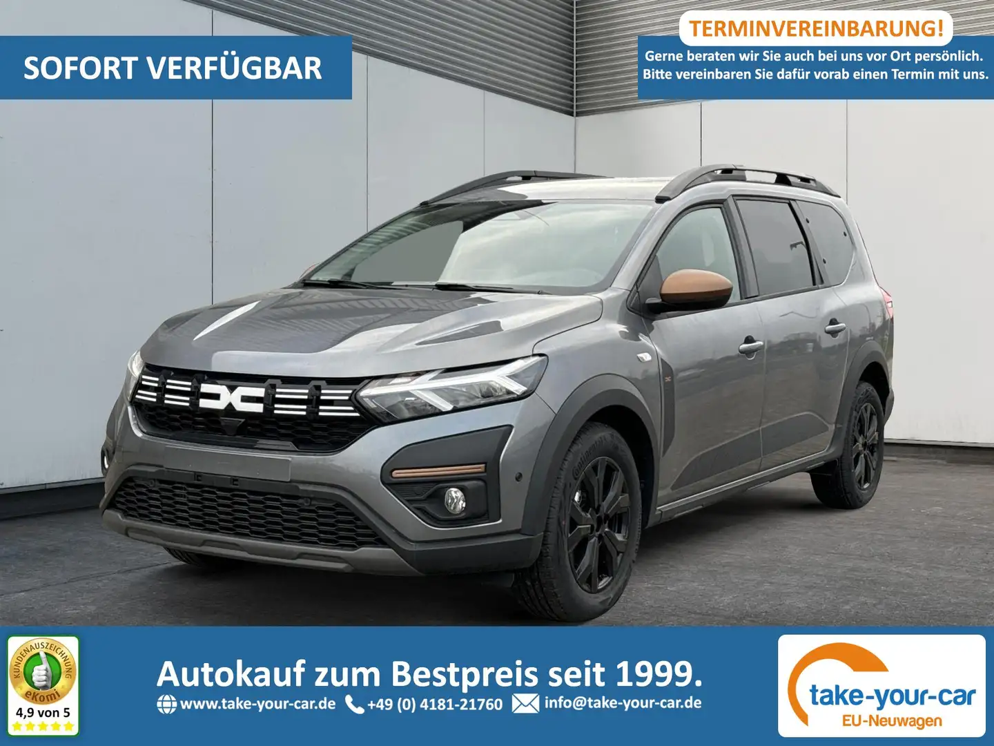 Dacia Jogger Extreme 7-SITZER+LED+SHZ+ALU+KAMERA+DAB 1.0 TCe... Grau - 1