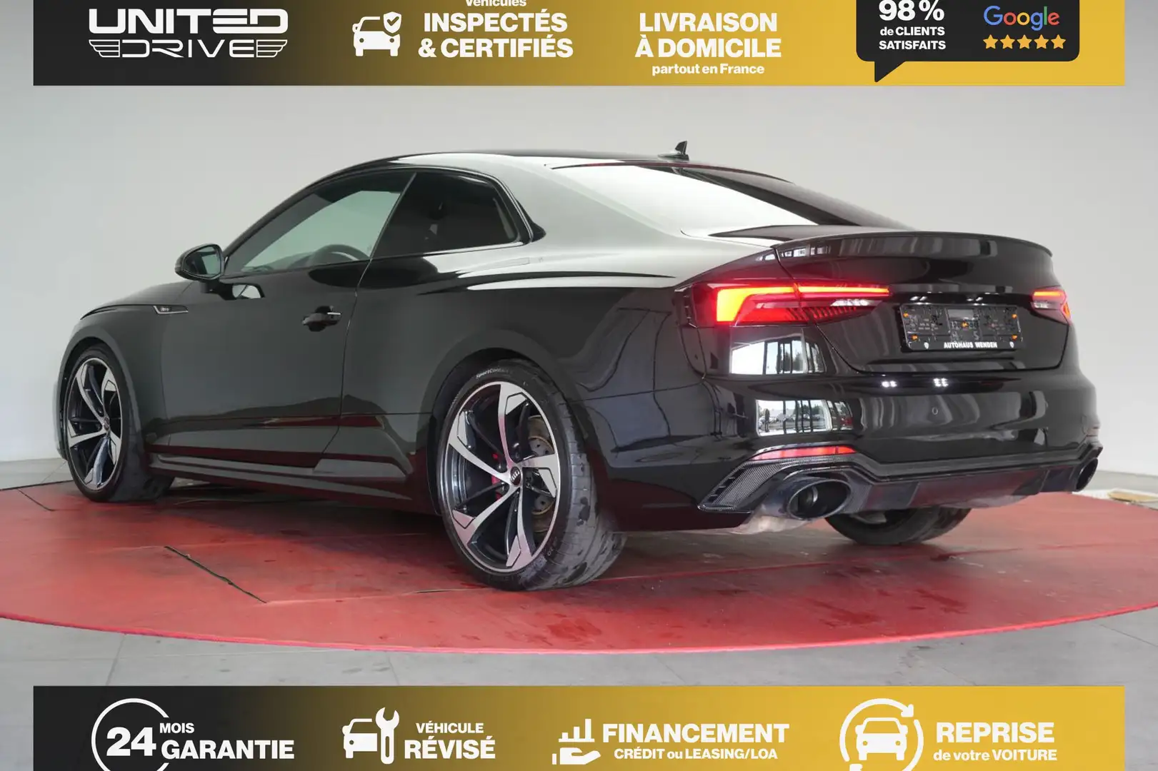 Audi RS5 Coupé V6 2.9 TFSi 450 Tiptronic 8 Quattro Noir - 2