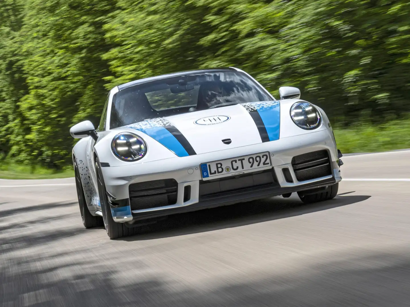 SpeedArt Sonstige 992.2 Carrera T: speedART-Exklusiv-Ausst., Retro-Interieur, Lift, Design-Folierung, Pano, HAL, Sport-Klappe, Aero-Paket Weiß - 1