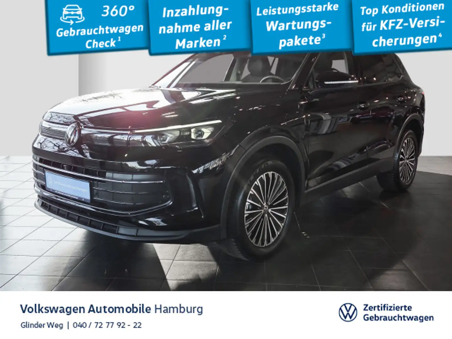 Volkswagen Tiguan 1.5 TSI eHybrid Life DSG AHK Matrix-LED L Schwarz - 1