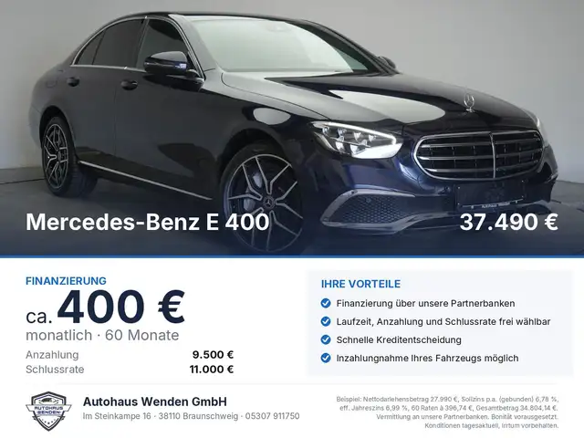 Mercedes-Benz E 400 d 4Matic 9G-Tronic Leder/Temp/Carplay/AHK/
