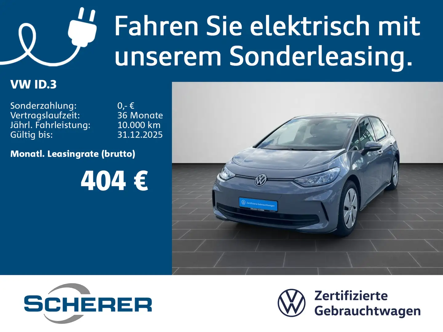 Volkswagen ID.3 Pro 150 kW SHZ RFK KLIMA ACC DAB LED Grau - 1
