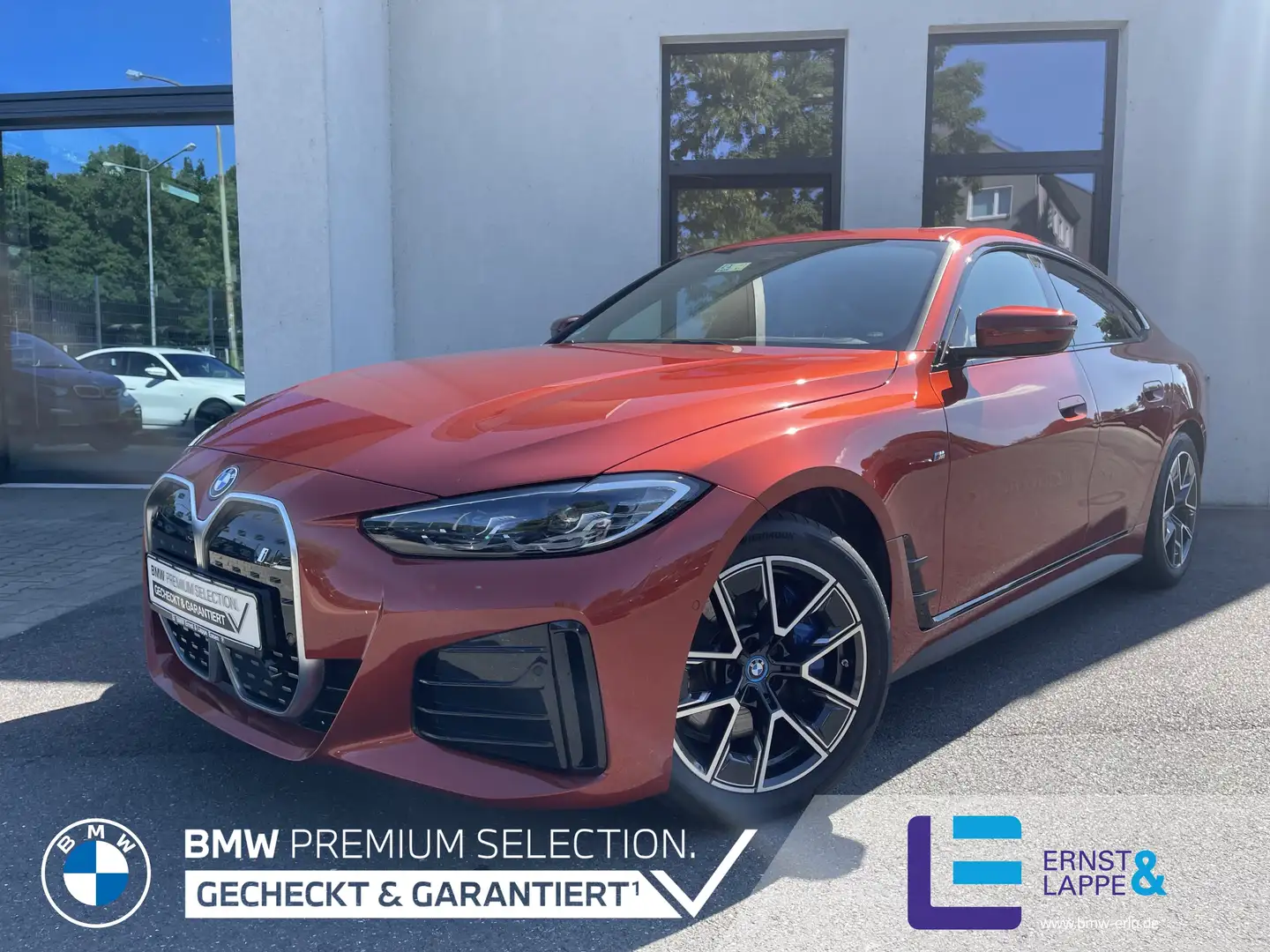BMW i4 eDrive40 M Sport || Pano AHK DrivingAssProf. Orange - 1