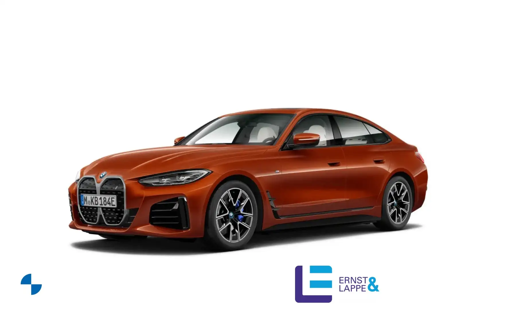 BMW i4 eDrive40 M Sport || Glasda. AHK DrivingAssProf. Orange - 1