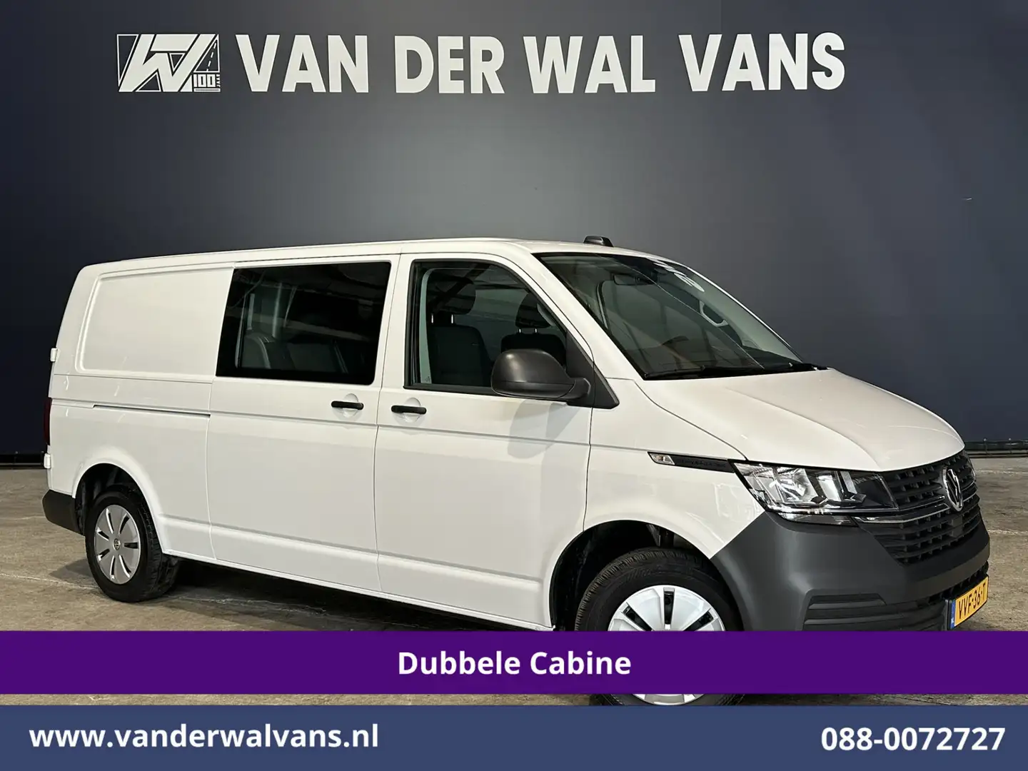 Volkswagen T6.1 Transporter 2.0 TDI L2H1 Dubbele Cabine Euro6 Airco | 5-Zits | Blanc - 1