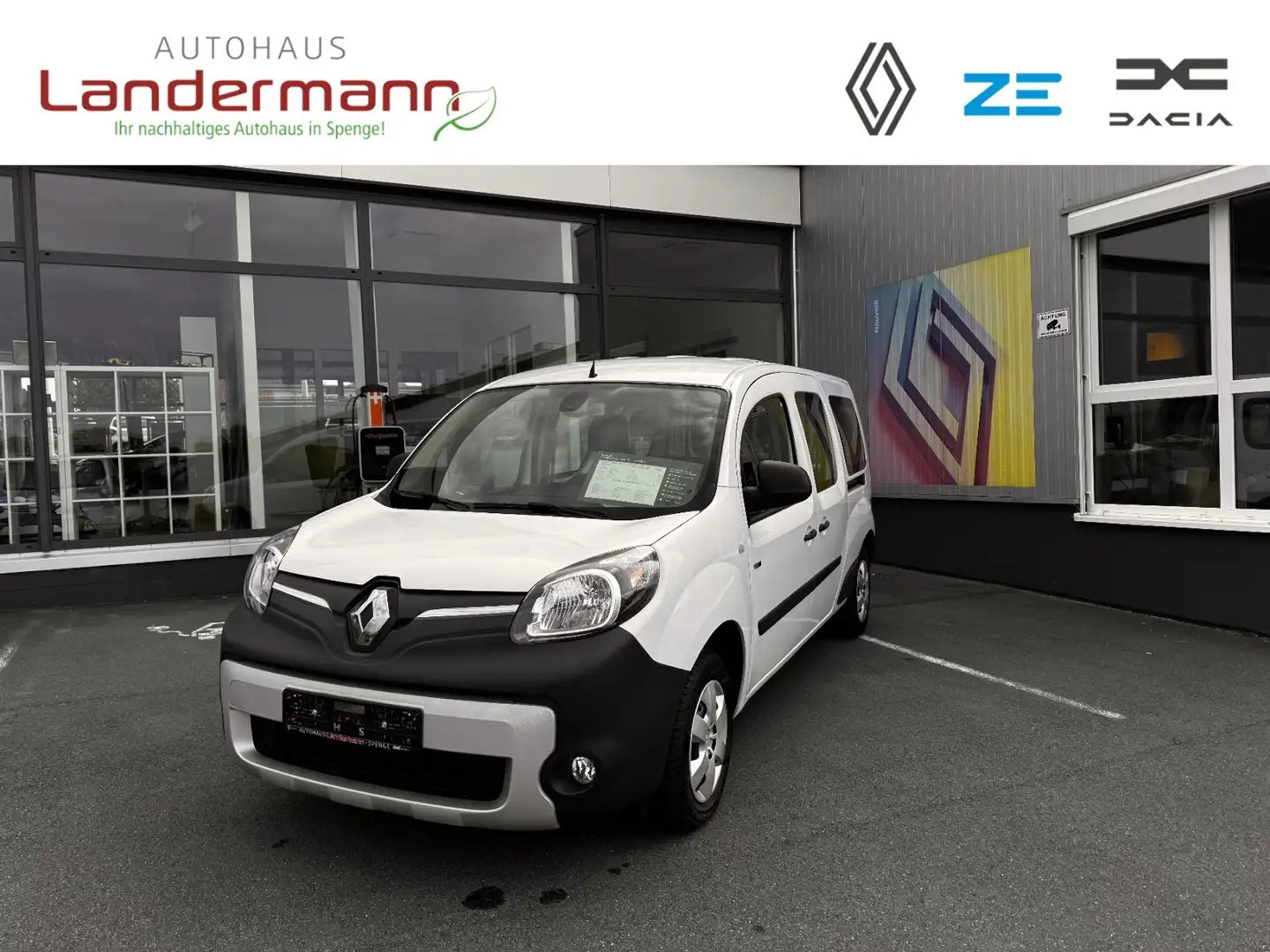 Renault Kangoo ZE Maxi 5-Sitzer Doppelkabine  KAUF+PDC+KLIMA Weiß - 1