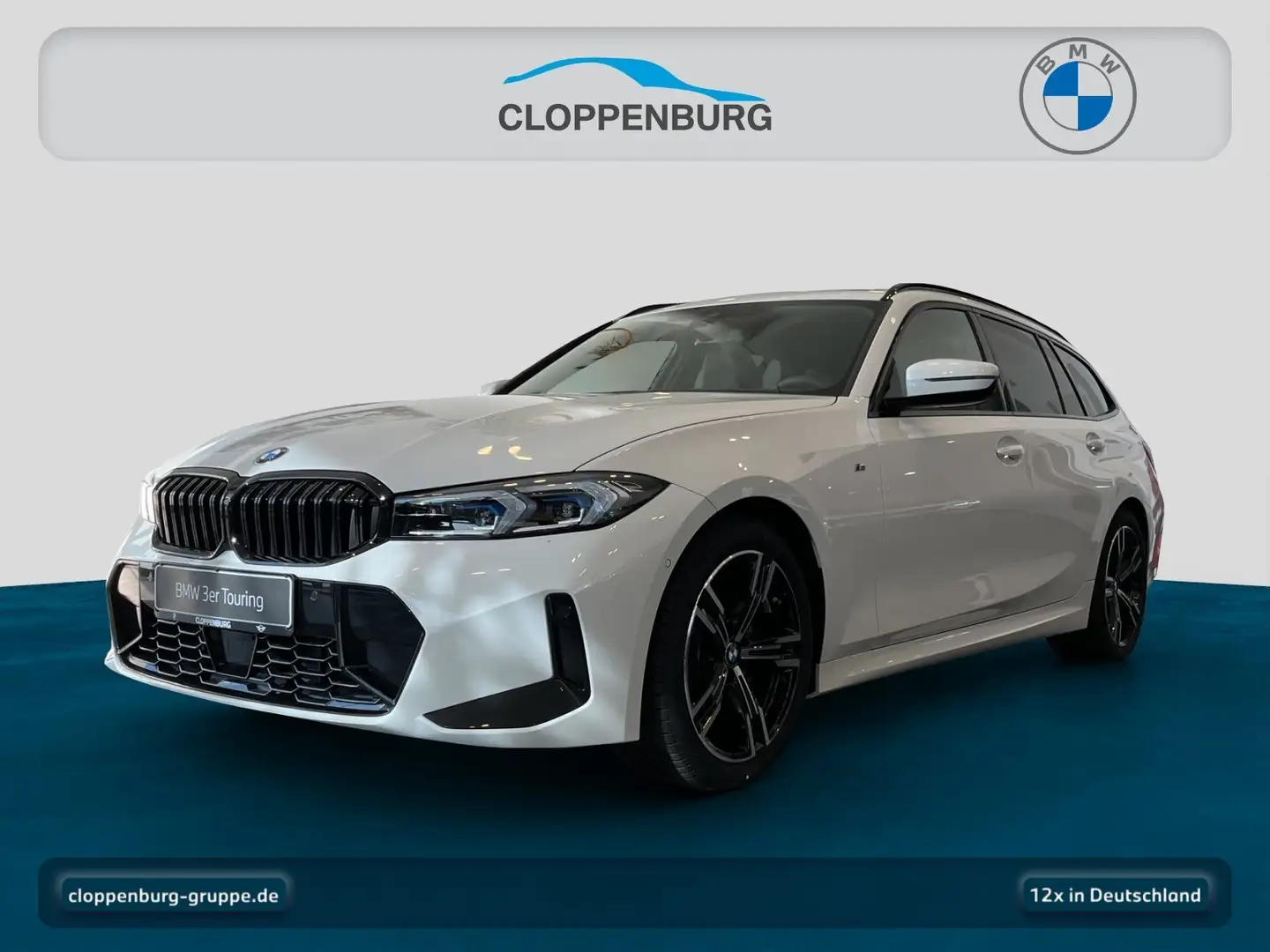 BMW 318 d M Sportpaket Head-Up HiFi AHK Kamera Pano Weiß - 1