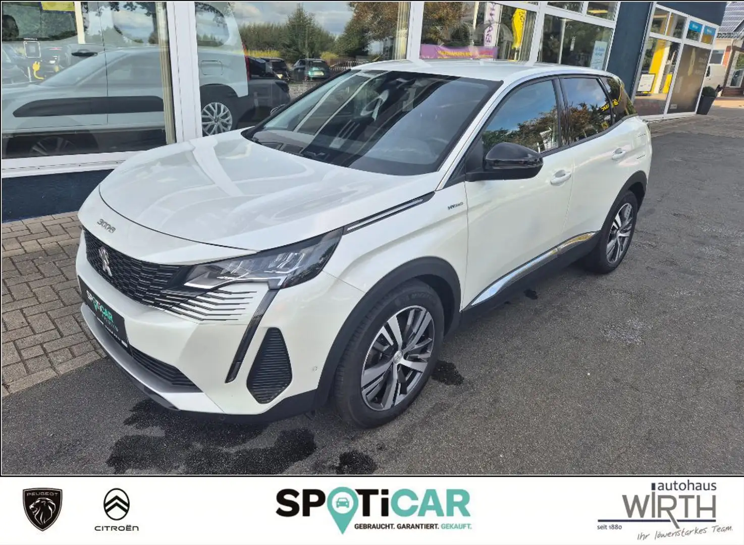 Peugeot 3008 Hybrid 225 EAT8 Allure Pack NAVI+SITZHZG. Blanc - 1