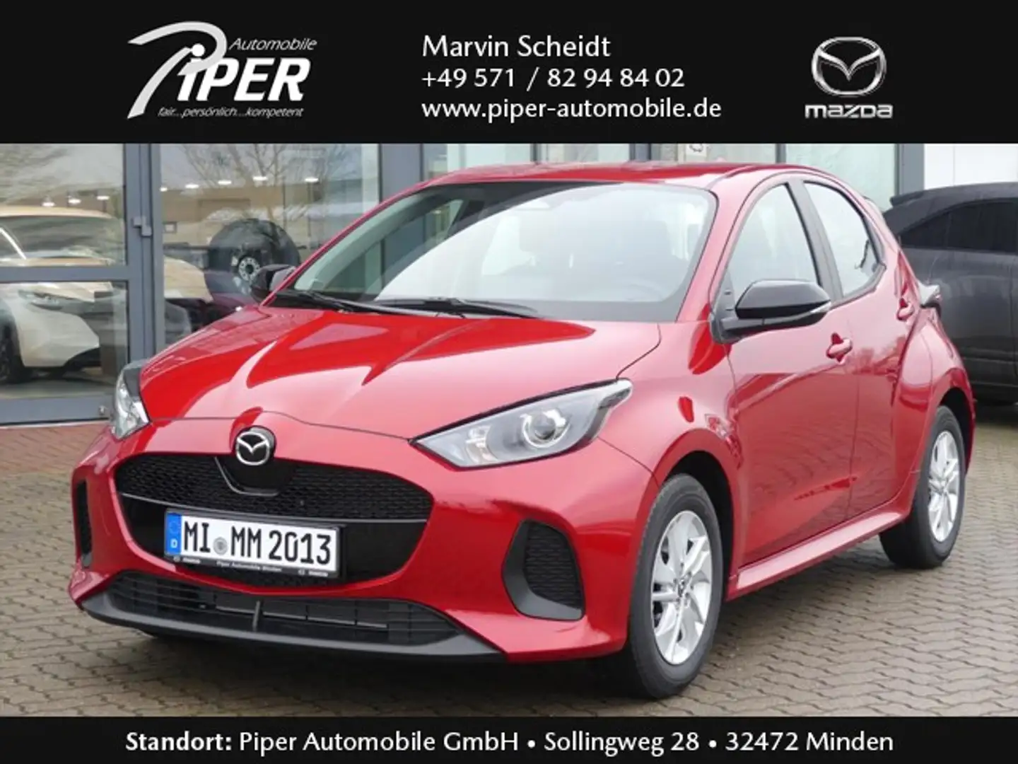 Mazda 2 Hybrid 1.5L Hybrid VVT-i 116 PS e-CVT FWD CENTRE-L Rot - 1